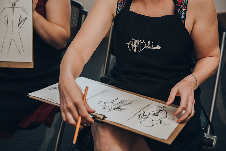 THE ARTFUL BACHELORETTE Private figure drawing with professional art instructor and live model